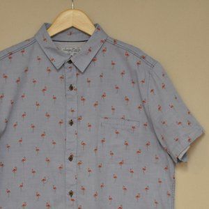 Sovereign Code SS Flaming Button Down XL
